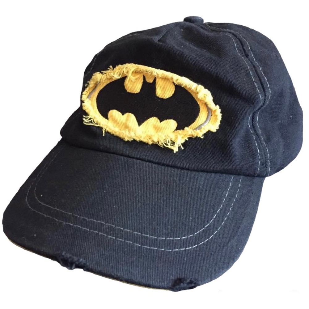 Batman Kids Cap • Adjustable velcro back • One Size • Distressed look